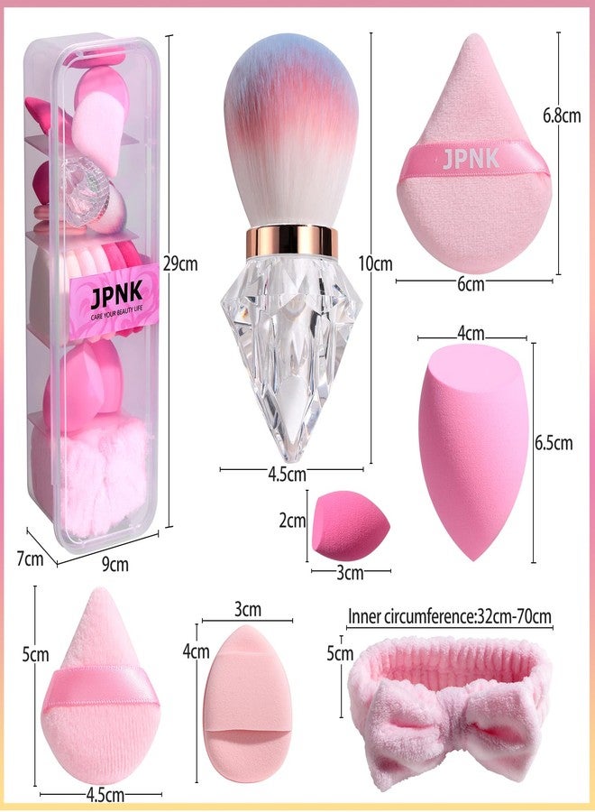 JPNK 20PCS Makeup Sponges Set with Powder Puff Brush for Liquid, Cream, and Powder And Small Mini Figure Makeup Sponge - Image 3